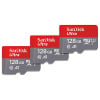 SanDisk 128GB 3-Pack Ultra microSDXC UHS-I Memory Card (3x128GB) with Adapter